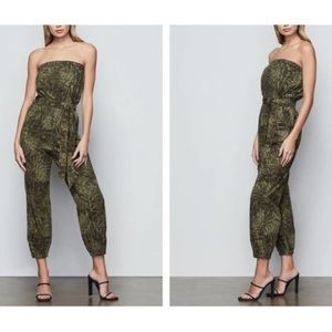 Good American Jungle Upgrade Strapless Jumpsuit New Never Worn